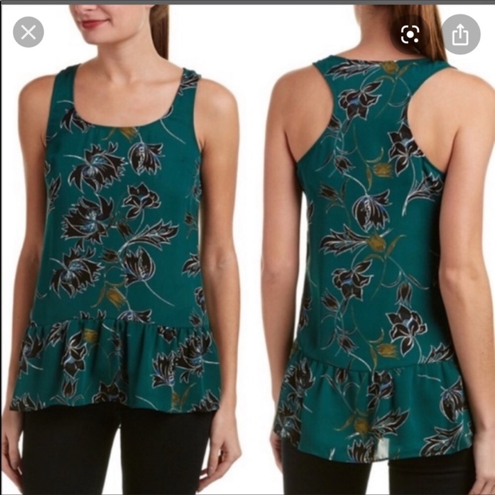 Cabi Floral Sheer Tank Top NWOT size L